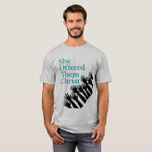 SheOfferedThemChristメンズTシャツ Tシャツ (正面フル)