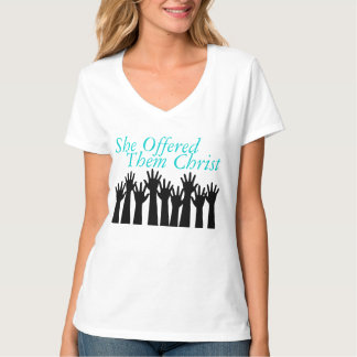 SheOfferedThemChristレディースTシャツ Tシャツ