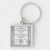 「Shepeards CalendarのFrontispiece キーホルダー (正面)