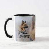 sheperd "Friends Fur-ever" Verwandlungstasse マグカップ (左)