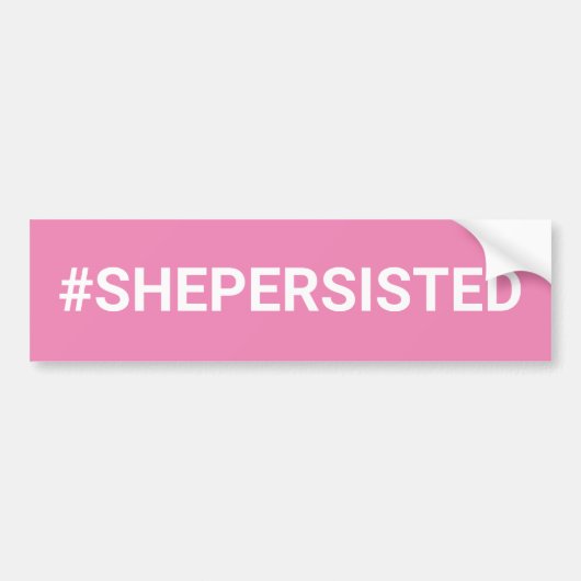 #SHEPERSISTED バンパーステッカー (正面)