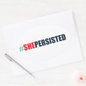 #shepersisted 楕円形シール (封筒)