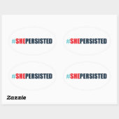 #shepersisted 楕円形シール (シート)