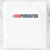 #shepersisted 楕円形シール (バッグ)