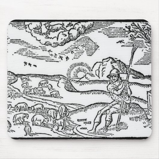 「Shepheardesからの12月の月、 マウスパッド (正面)