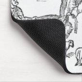 「Shepheardes Calendarからの7月の月、 マウスパッド (コーナー)