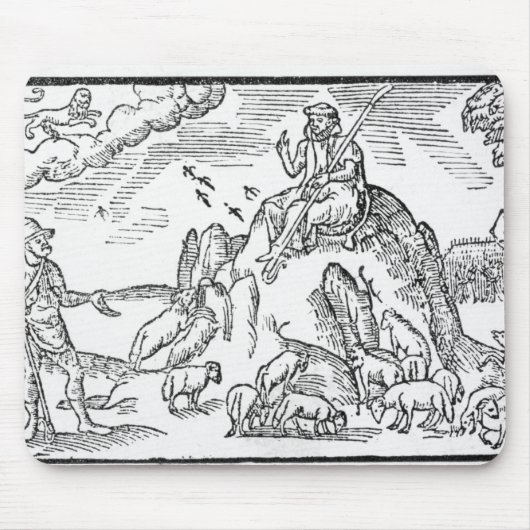 「Shepheardes Calendarからの7月の月、 マウスパッド (正面)