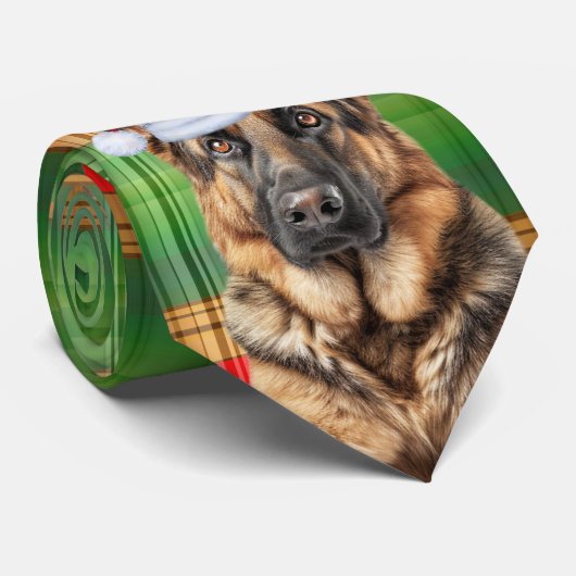 Shepherd Red and Green Plaid Holiday Christmas  ネクタイ (ロール)