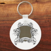 Shepherd Tartan Shield キーホルダー (正面)