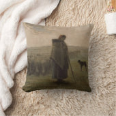 Shepherdessおよび彼女の群| 1862-63年 クッション (ブランケット)