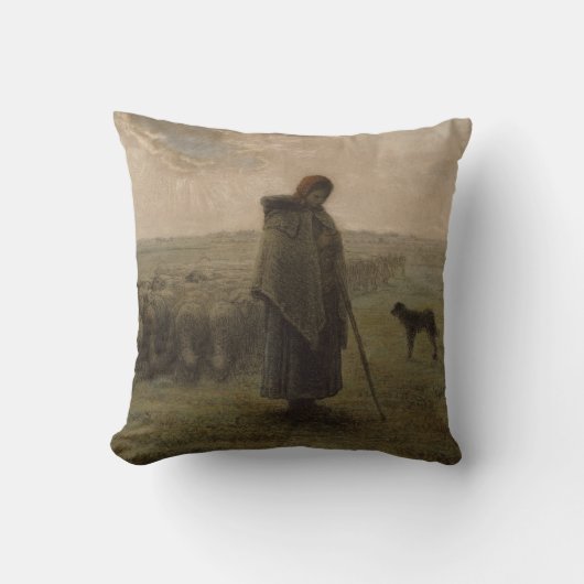 Shepherdessおよび彼女の群| 1862-63年 クッション (正面)