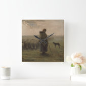 Shepherdessおよび彼女の群| 1862-63年 スクエア壁時計 (ホーム)