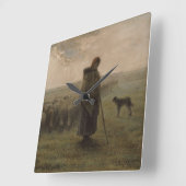 Shepherdessおよび彼女の群| 1862-63年 スクエア壁時計 (傾斜)