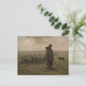 Shepherdessおよび彼女の群| 1862-63年 ポストカード (スタンド正面)