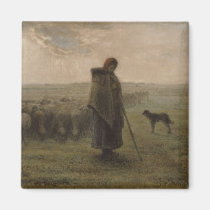 Shepherdessおよび彼女の群 1862-63年 マグネット
