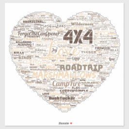 Shepos愛ハートワードアート。 シール