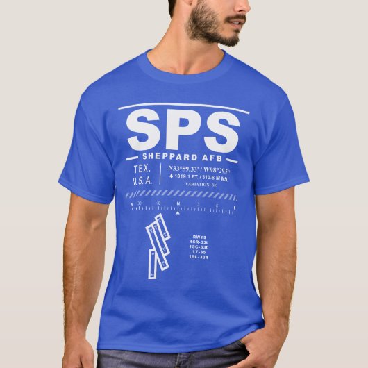 Sheppard AFB空軍基地SPS Tシャツ (正面)