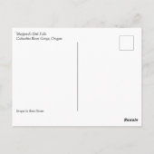 Shepperd's Dell秋、コロンビア川峡谷、またはポー ポストカード (裏面)