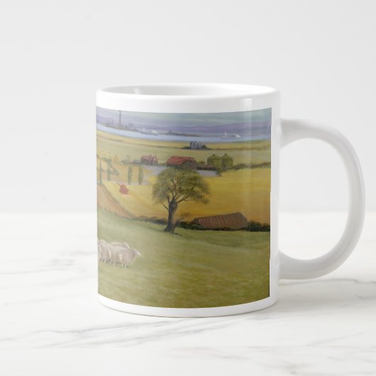 Sheppeyのヒツジの農家の島 ジャンボコーヒーマグカップ (右)