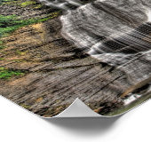 Shequaga滝，モントツアー滝，ニューヨーク ポスター (角)