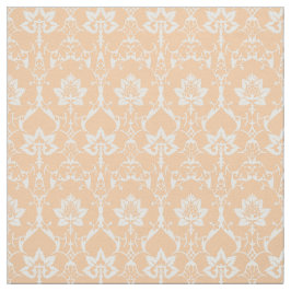 Sherbert OrangeのDoll-Scale Renaissance Damask ファブリック