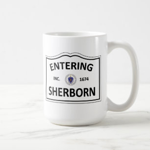 SHERBORNマサチューセッツの故郷の固まりMA Townie コーヒーマグカップ
