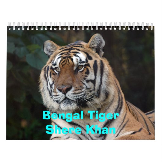 Shere-Khanのカレンダー、ベンガルTigerShere Khan カレンダー (カバー)