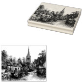 Shere, Surrey, ヴィンテージ スケッチ ラバースタンプ (押印)