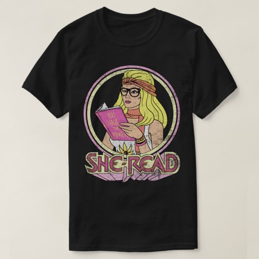 SheRead 1 Tシャツ (デザイン正面)