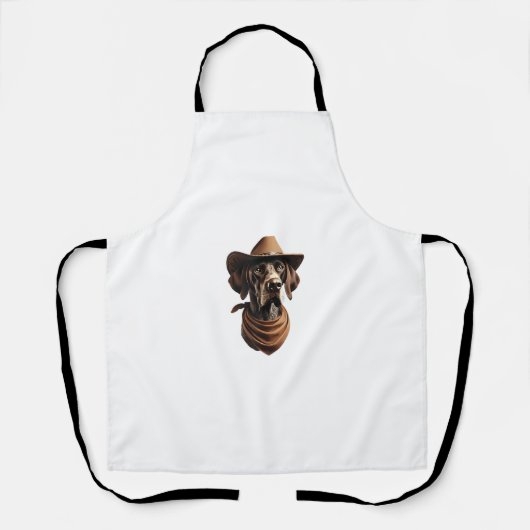 Sheriffおもしろい DogシャツGerman Pointer Dog Mom Wil エプロン (正面)