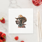 Sheriffおもしろい DogシャツGerman Pointer Dog Mom Wil スタンダードランチョンナプキン (インサイチュ)