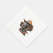 Sheriffおもしろい DogシャツGerman Pointer Dog Mom Wil スタンダードランチョンナプキン (角)