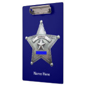 Sheriffバッジカスタムクリップボード クリップボード (左)