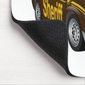 Sheriff Car Cartoon BR マウスパッド (コーナー)