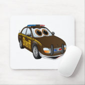 Sheriff Car Cartoon BR マウスパッド (マウス)