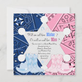 Sheriff Cowboy Gender Revealパーティー 招待状 (裏面)