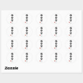 Sheriff (Hoankan) Japanese Kanji Sticker ラウンドシール (シート)