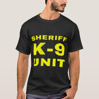 Sheriff K-9ユニットフロントとバックプリントK9警察Do Tシャツ
