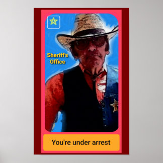 Sheriff poster, police misc, police art poster ポスター