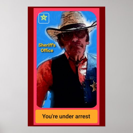 Sheriff poster, police misc, police art poster ポスター (正面)