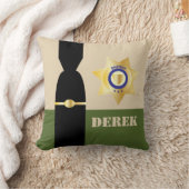 Sheriff Retirementカスタマイズ可おもしろい能 クッション (ブランケット)