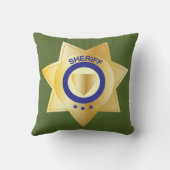 Sheriff Retirementカスタマイズ可おもしろい能 クッション (裏面)