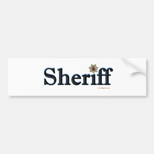 Sheriff_Script バンパーステッカー (正面)