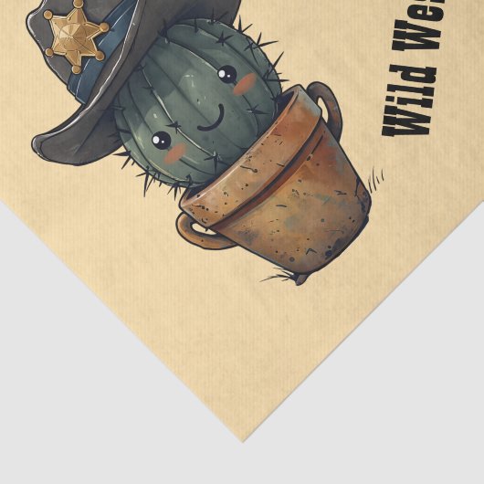 Sheriff Spike-Cactus Character 薄葉紙 (詳細)
