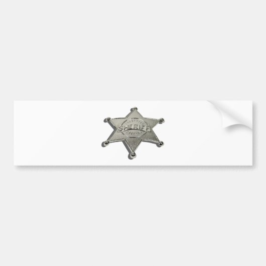 SheriffBadgeLetters110510 バンパーステッカー (正面)