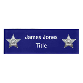 Sheriff's Badge Acrylic Nameタグ 名札