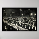 Sheriff's Juline Delmonico's Dinner Photo 1906 ポスター (正面)