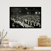 Sheriff's Juline Delmonico's Dinner Photo 1906 ポスター (キッチン)