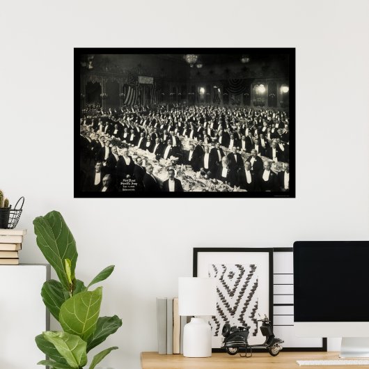 Sheriff's Juline Delmonico's Dinner Photo 1906 ポスター (ホームオフィス)