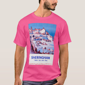 Sheringham vintage travel poster tシャツ